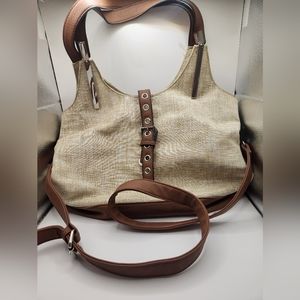 Black Rivet 2 Tone Large Purse